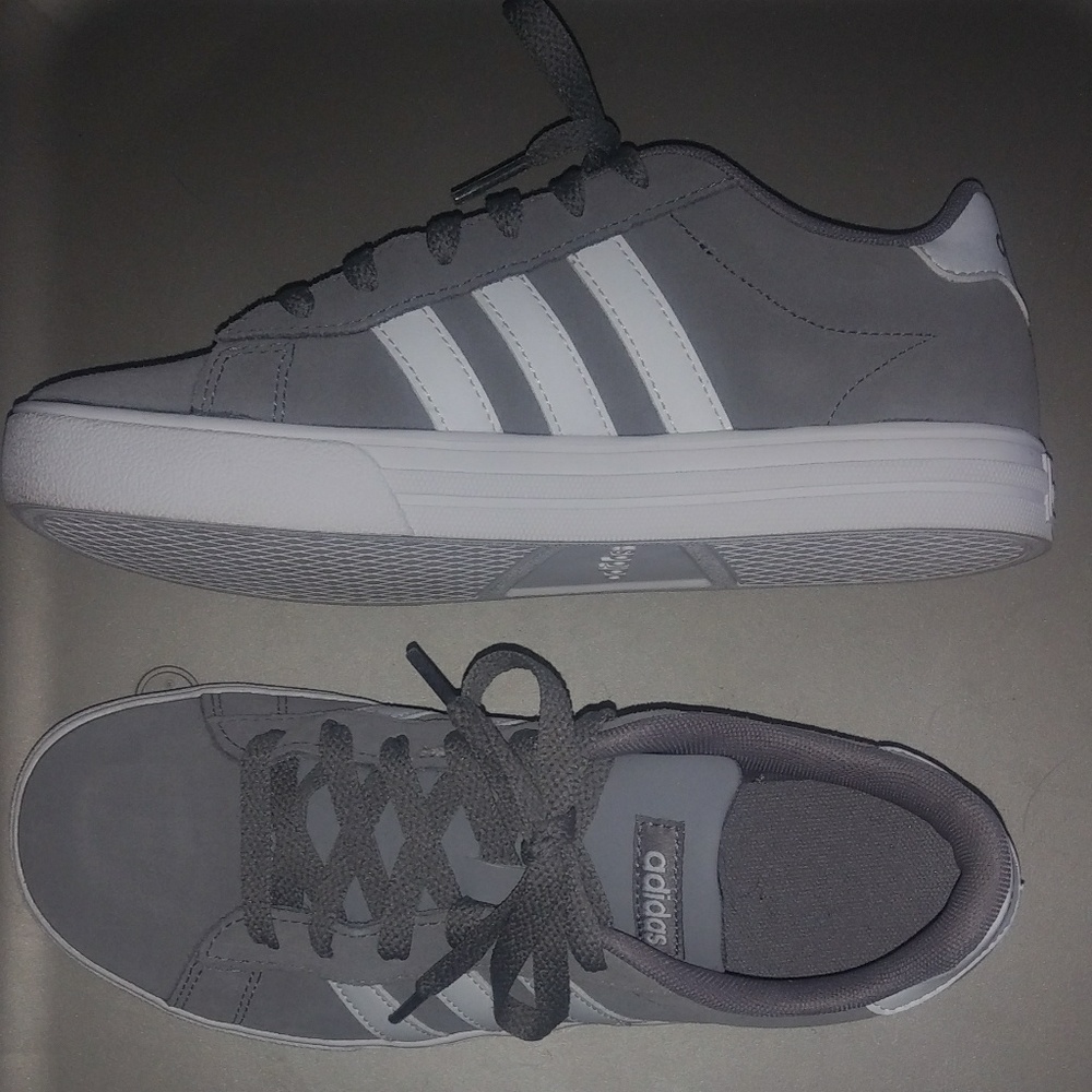 Gray & White Adidas